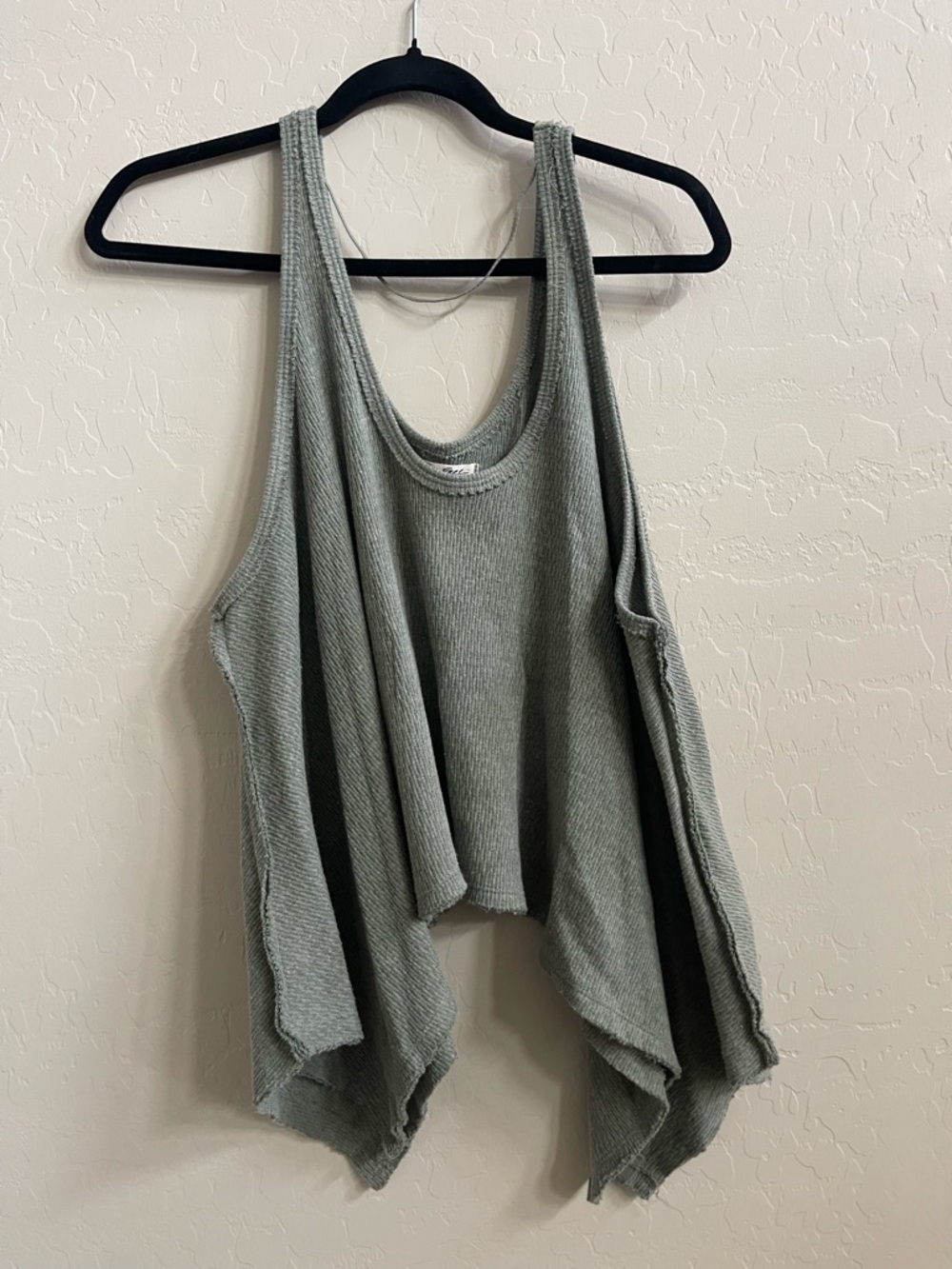 We The Free Sage Green Draped Tank